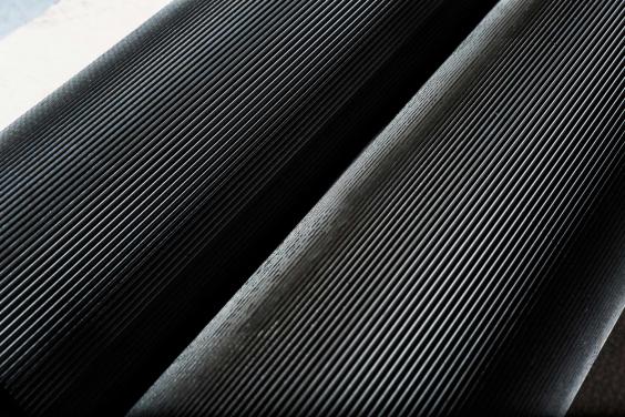 Straight tooth processor rolls closeup Horning Straigh Tooth Kernel Processor Rolls Closeup