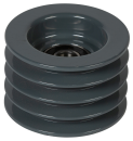 4.6" 4-Groove Idler Pulley w/ Bearings