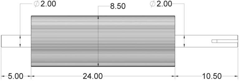 Horning® 106-tooth Heat Treated Fibertech Chevron Roll — R39703.0FTHT4