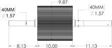 Horning® 124-tooth Heat Treated Straight Tooth Roll — RPEERLESS104