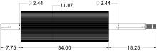 Horning® 150-tooth Heat Treated Straight Tooth Roll — RAUTO2400HT4F